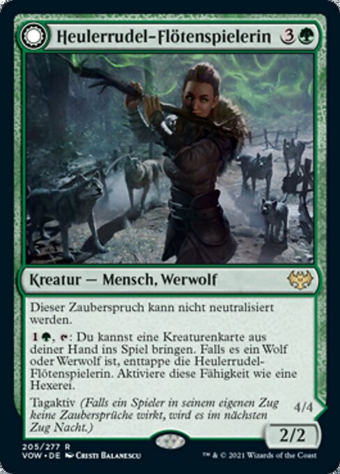 Heulerrudel-Flötenspielerin // Wildnis-Heulerin VOW-205 Rare Near Mint Deutsch