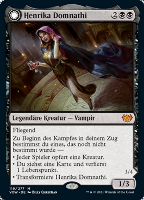 Henrika Domnathi // Henrika, höllische Seherin VOW-119 Mythic Excellent Deutsch