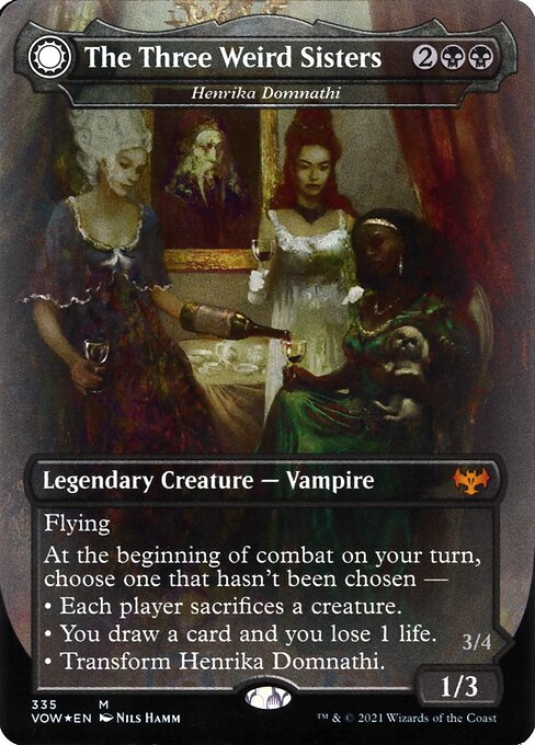 Henrika Domnathi // Henrika, höllische Seherin (V.2) XVOW-335 Mythic Near Mint Englisch Foil