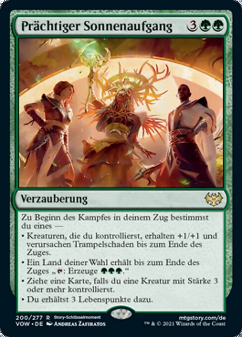 Prächtiger Sonnenaufgang VOW-200 Rare Excellent Deutsch