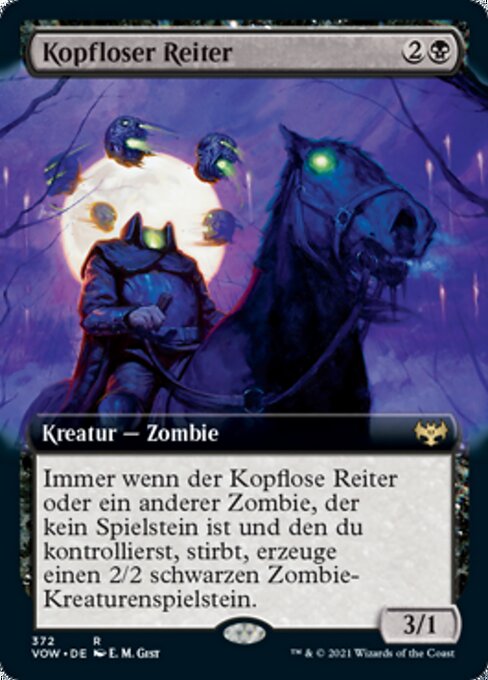 Kopfloser Reiter XVOW-372 Rare Near Mint Deutsch Foil