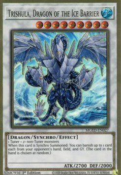 Trishula, Drache der Eisbarriere MGED-027 Premium Gold Rare Near Mint Deutsch 1. Auflage