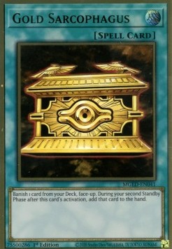 Gold-Sarkophag MGED-041 Premium Gold Rare Near Mint Deutsch
