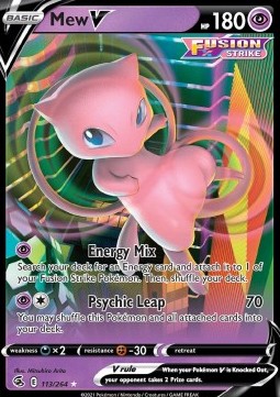 Mew V FST-113 Ultra Rare Played Deutsch