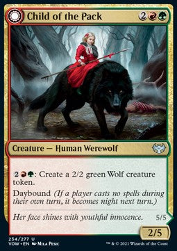 Kind des Rudels // Wildes Rudelmitglied VOW-234 Uncommon Excellent Englisch Foil