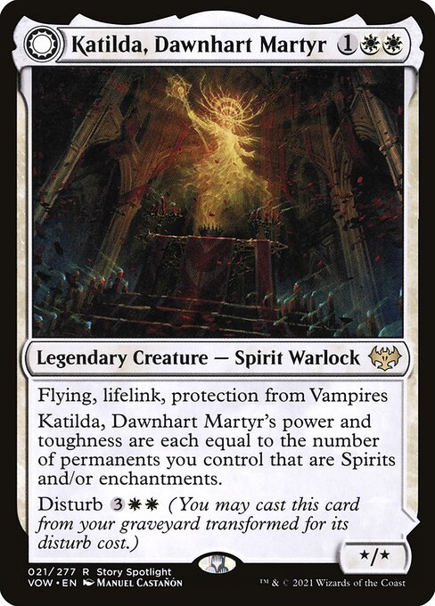 Katilda, Dawnhart Martyr // Katilda's Rising Dawn VOW-21 Rare Excellent Englisch