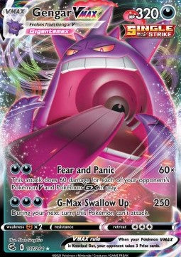 Gengar VMAX FST-157 Ultra Rare Light Played Deutsch