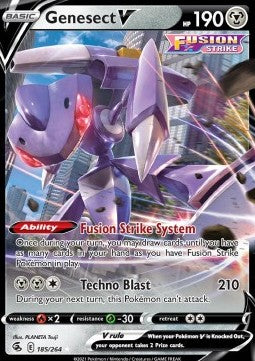 Genesect V FST-185 Ultra Rare Excellent Englisch