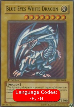 Blue-Eyes White Dragon SDK-001 Ultra Rare Played Englisch