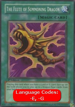 The Flute of Summoning Dragon SDK-039 Super Rare Excellent Englisch