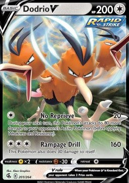 Dodrio V FST-201 Ultra Rare Near Mint Französisch