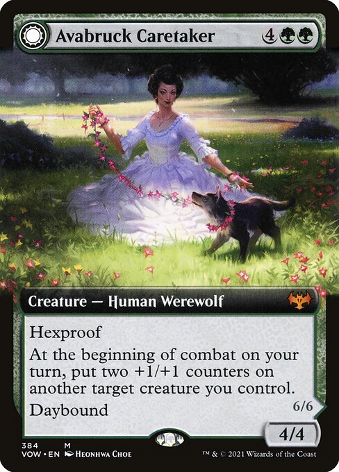Auerbrück-Behüterin // Hohlhengel-Jagdmeisterin XVOW-384 Good Deutsch Foil