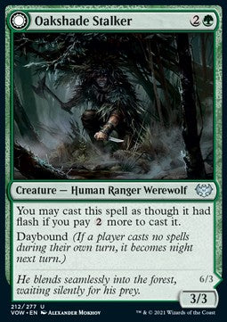 Eichenschirm-Schleicher // Nächtlicher Lauerer VOW-212 Uncommon Excellent Deutsch Foil