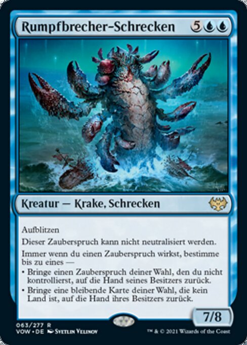Rumpfbrecher-Schrecken VOW-63 Rare Light Played Deutsch