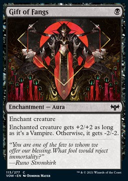 Gabe der Vampirzähne VOW-113 Common Excellent Deutsch Foil