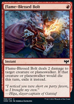 Flammengeweihter Bolzen VOW-158 Common Excellent Englisch Foil