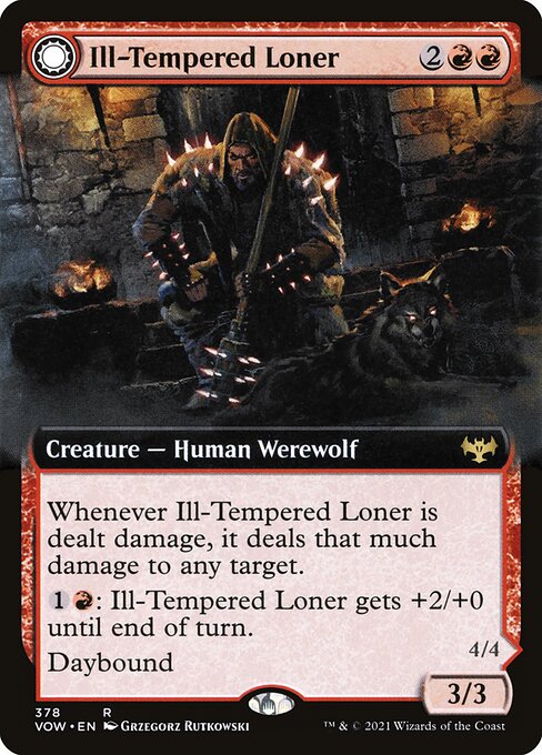 Übellauniger Einzelgänger // Heulerrudel-Rächer XVOW-378 Near Mint Deutsch Foil