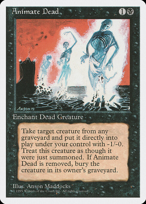 Animate Dead 4ED- Uncommon Light Played Englisch