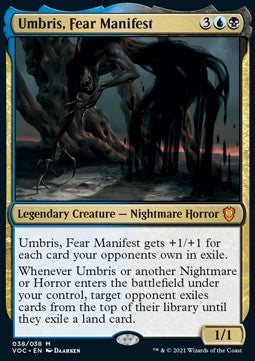 Umbris, die manifestierte Furcht (V.1) VOC-38 Mythic Near Mint Deutsch