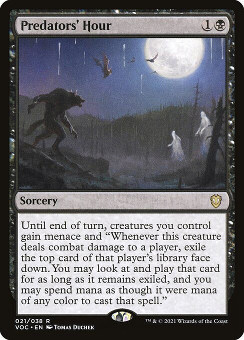 Predators' Hour VOC-21 Rare Excellent Englisch