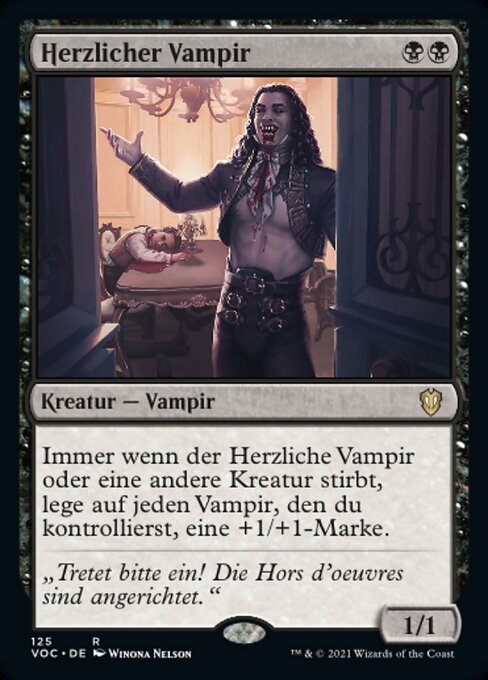 Herzlicher Vampir VOC-125 Rare Near Mint Deutsch
