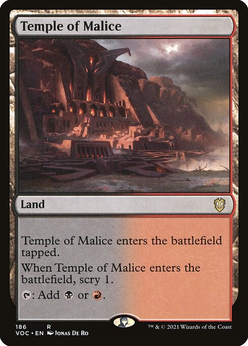 Temple of Malice VOC-186 Rare Near Mint Englisch