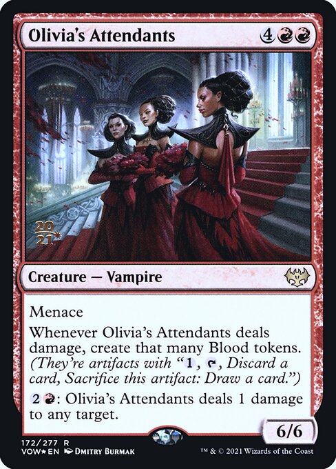 Olivias Dienerinnen (V.1) PVOW-172 Rare Near Mint Deutsch Foil