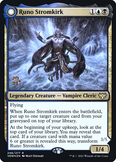 Runo Stromkirch // Krothus, Herr der Tiefen (V.1) PVOW-246 Rare Excellent Deutsch Foil