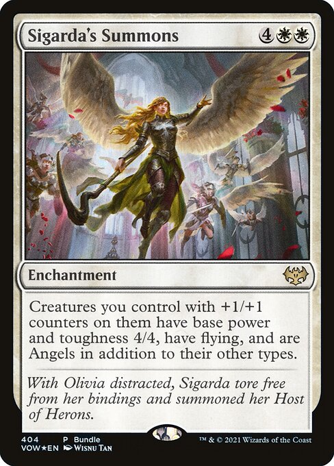 Sigarda's Summons PVOW-404 Rare Near Mint Englisch Foil