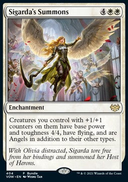 Sigarda's Summons PVOW-404 Rare Excellent Englisch Foil
