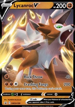 Lycanroc V SWSH-199 Promo Light Played Französisch