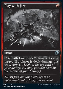 Spiel mit dem Feuer DBL-154 Uncommon Excellent Englisch Foil