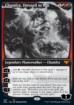 Chandra, Dressed to Kill DBL-416 Mythic Excellent Englisch Foil