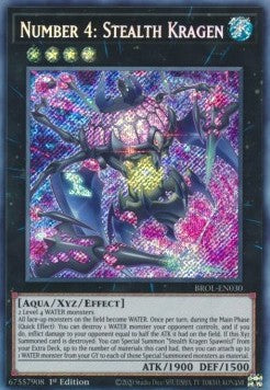 Nummer 4: Tarnkappen-Kragenkrake BROL-030 Secret Rare Poor Deutsch 1. Auflage