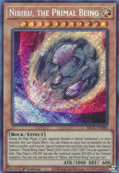 Nibiru, das Urwesen BROL-080 Secret Rare Light Played Deutsch 1. Auflage