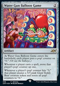 Water Gun Balloon Game REL-538 Rare Poor Englisch Foil