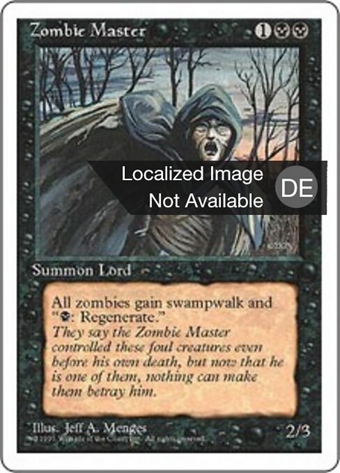 Zombiemeister 4ED- Rare Good Deutsch