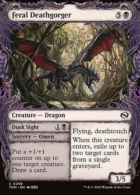 Feral Deathgorger // Dusk Sight - Back Face
