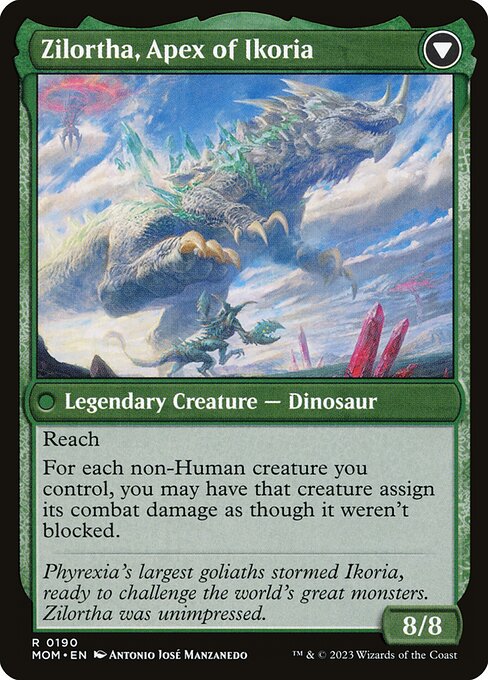 Invasion of Ikoria // Zilortha, Apex of Ikoria - Back Face