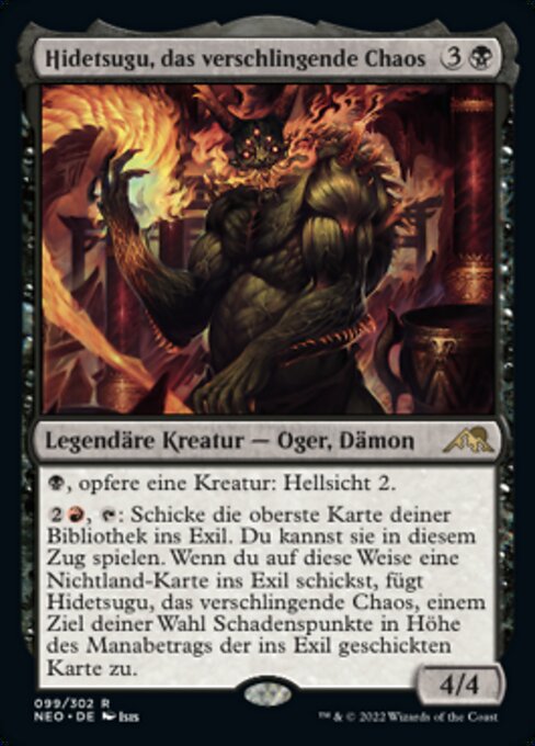 Hidetsugu, das verschlingende Chaos NEO-99 Rare Near Mint Deutsch Foil