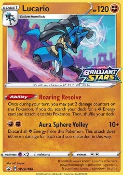 Lucario SWSH-186 Promo Excellent Deutsch