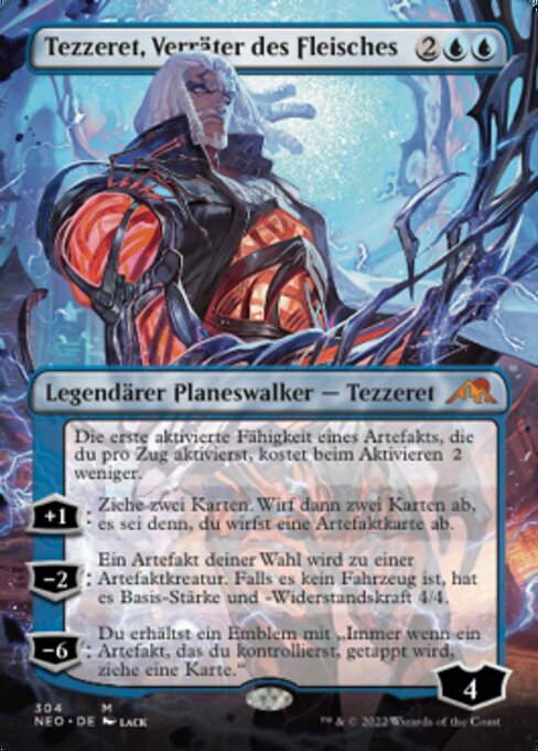 Tezzeret, Verräter des Fleisches (V.1) XNEO-304 Mythic Near Mint Deutsch Foil