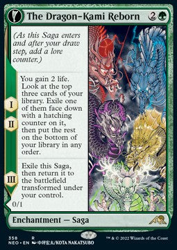 Wiedergeburt des Drachen-Kami // Ei des Drachen-Kami (V.1) XNEO-358 Rare Near Mint Deutsch Foil
