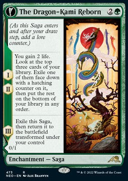 The Dragon-Kami Reborn // Dragon-Kami's Egg XNEO-473 Rare Near Mint Englisch