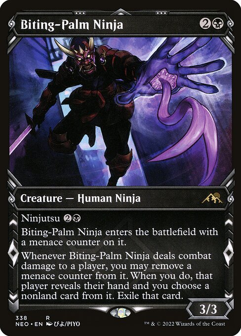 Biting-Palm Ninja XNEO-338 Rare Near Mint Englisch