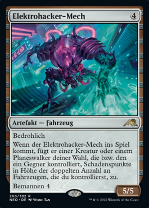 Elektrohacker-Mech NEO-260 Rare Near Mint Deutsch Foil