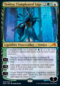 Tamiyo, Compleated Sage NEO-238 Mythic Near Mint Englisch