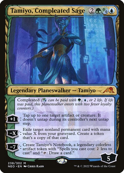 Tamiyo, Compleated Sage NEO-238 Mythic Near Mint Englisch