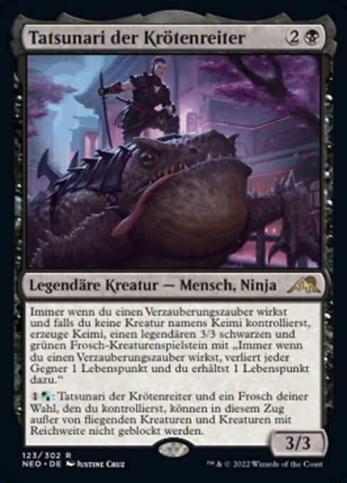 Tatsunari der Krötenreiter NEO-123 Rare Near Mint Deutsch