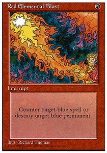 Red Elemental Blast 4ED- Common Excellent Englisch